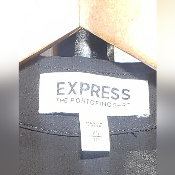 Express Portofino Women's Sheer Black Embellished Blouse - Picture 6 of 6